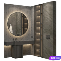 Bathroom furniture RJ Easy Design 03 3D Model Vray, Corona