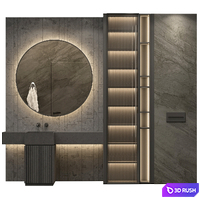 Bathroom furniture RJ Easy Design 03 3D Model Vray, Corona