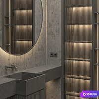 Bathroom furniture RJ Easy Design 03 3D Model Vray, Corona