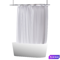 Bathroom curtain set 3.2 3D Model Vray, Corona