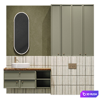 Bathroom furniture 001 3D Model Corona