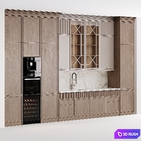 Kitchen in neoclassical style 68 3D Model Corona