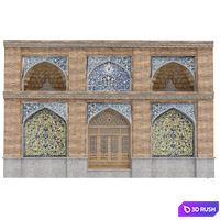 Arabic-Turkish-Persian - 3D element of Qajar style set 514 3D Model Vray, Corona