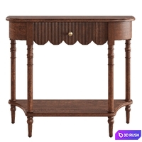 Litfad - Live Edge Console Table with 1 Drawer 3D Model Vray, Corona