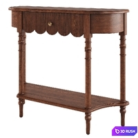 Litfad - Live Edge Console Table with 1 Drawer 3D Model Vray, Corona
