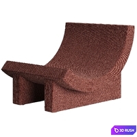 Trench Armchair by Acerbis 3D Model Corona