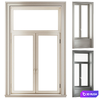 Classical Window 3D Model Vray, Corona