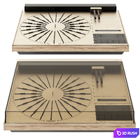 Bang&amp;Olufsen Beogram 400C Turntable Vinyl 3D Model Corona