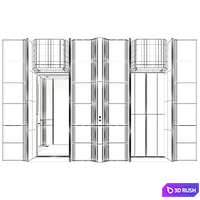 Elevator Lobby Design 12 3D Model Vray, Corona