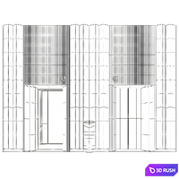 Elevator Lobby Design 13 3D Model Vray, Corona
