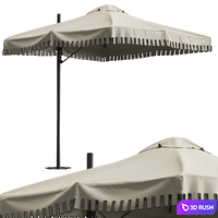 Sunshade, outdoor umbrella 3D Model Vray, Corona