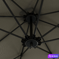 Sunshade, outdoor umbrella 3D Model Vray, Corona