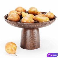 Fruit set pear figs water 3D Model Corona