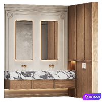 Bathroom furniture 8 3D Model Corona