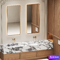 Bathroom furniture 8 3D Model Corona