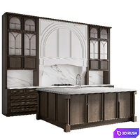 Kitchen No.35 3D Model Vray, Corona