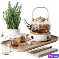 Kitchen set03 3D Model Vray, Corona