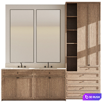 Bathroom furniture by Fauset Bathroom 96 3D Model Vray, Corona