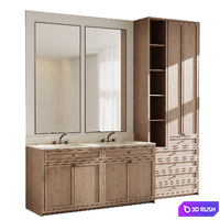 Bathroom furniture by Fauset Bathroom 96 3D Model Vray, Corona