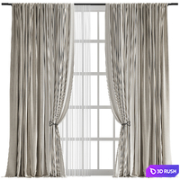 Curtain #122 3D Model Vray, Corona