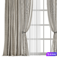 Curtain #122 3D Model Vray, Corona