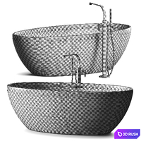 Ceramica Flaminia App Bathtub 3D Model Vray, Corona