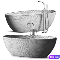 Ceramica Flaminia App Bathtub 3D Model Vray, Corona