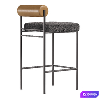 Half Bar Stool Balla Stool Group 3D Model Corona