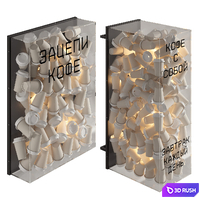Lightboxes for coffee shop_1 3D Model Corona