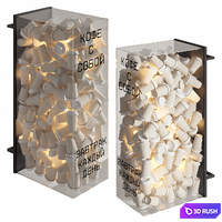 Lightboxes for coffee shop_1 3D Model Corona