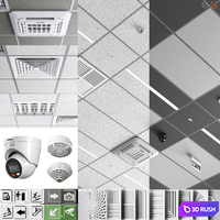 Ceiling set 7 3D Model Vray, Corona