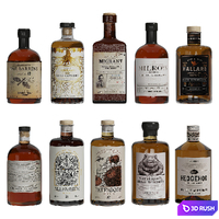 Aesthetic Bottles in Old Style for Shelves in a Bar or a Restaurant 3D Model Corona