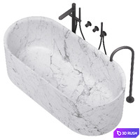 Antonio Lupi NEBULA bath + INDIGO + ESSENTIA mixers_set 3D Model Corona