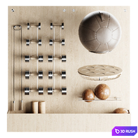 Wall Unit Complete Package 3D Model Corona