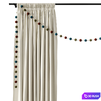 Curtains for children's room 3D Model Corona