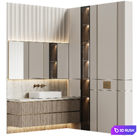 Bathroom furniture 27 modular in a modern style 3D Model Corona