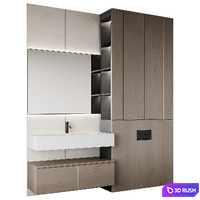 Bathroom Furniture 02 3D Model Vray, Corona