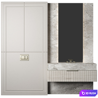 Bathroom Furniture 3D Model Vray, Corona