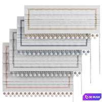 Roman blinds 42 (1500mm) with pompoms 3D Model Corona