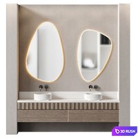 Bathroom furniture set 08 3D Model Corona