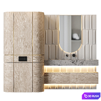 Bathroom furniture set 13 3D Model Corona
