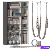 Sports set / Aerial yoga set 4 3D Model Vray, Corona