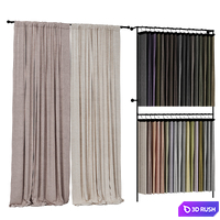 Display stands for fabric \ curtains store 3D Model Corona
