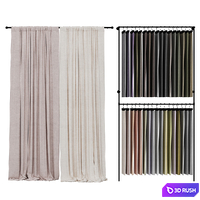 Display stands for fabric \ curtains store 3D Model Corona
