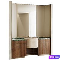 Bathroom furniture by Fauset Bathroom Mina set 152 3D Model Vray, Corona