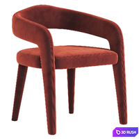 Ophelia Carver Dining Chair 3D Model Vray