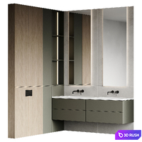 Bathroom furniture 160 3D Model Corona