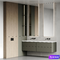 Bathroom furniture 160 3D Model Corona