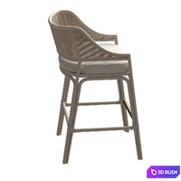 MCGUIRE Repose Barstool Barbara Barry 3D Model Corona