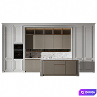 Kitchen 84 3D Model Corona